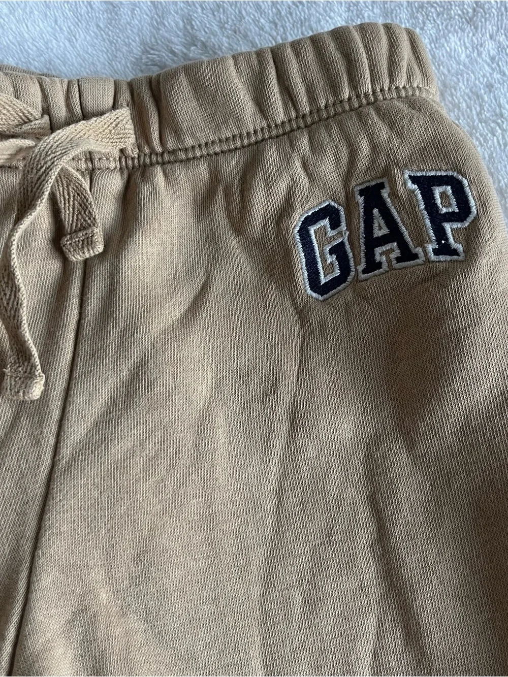 GAP 18 24 Month Baby Toddler Brown Tan Drawstring Jogger Pants
